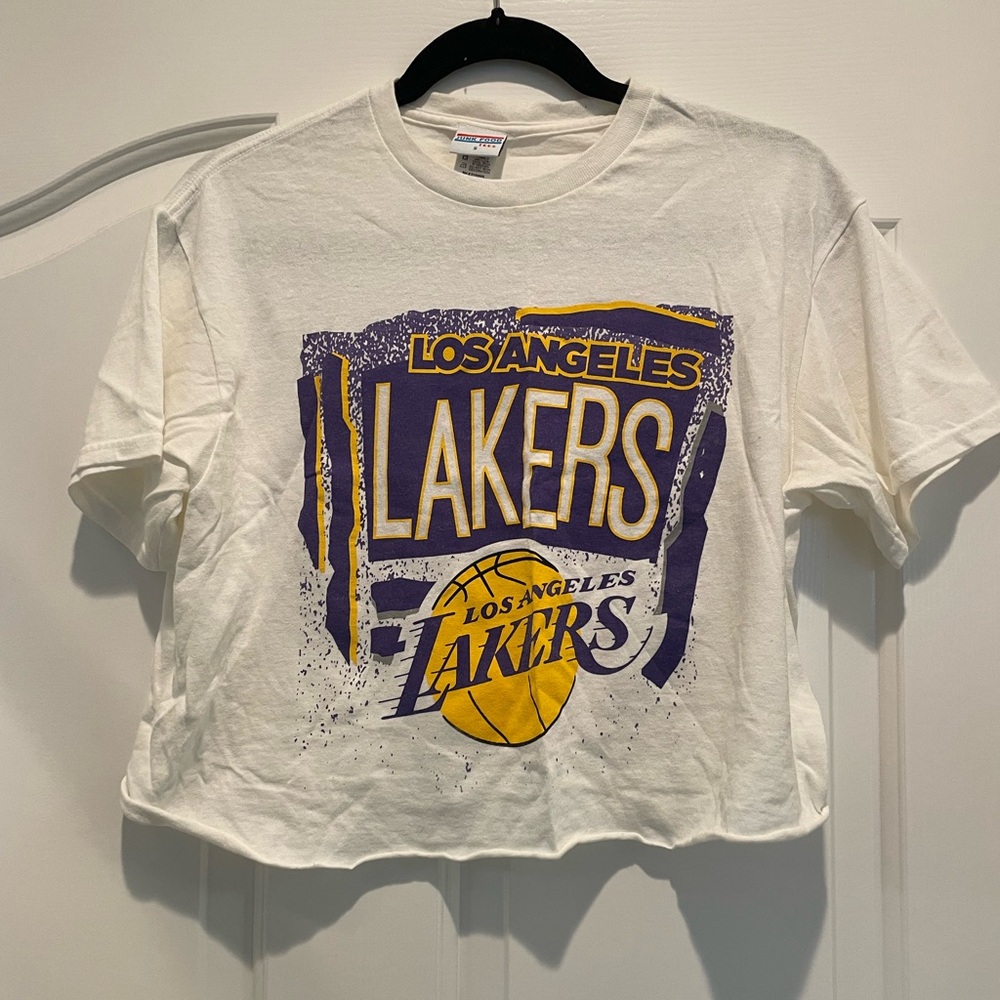 Junk food lakers crop top